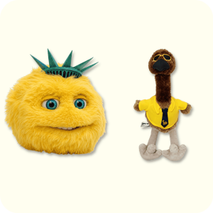 Liberty Biberty Plush Bundle 2PCS